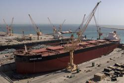 Sohar Max berthed at Oman Drydock